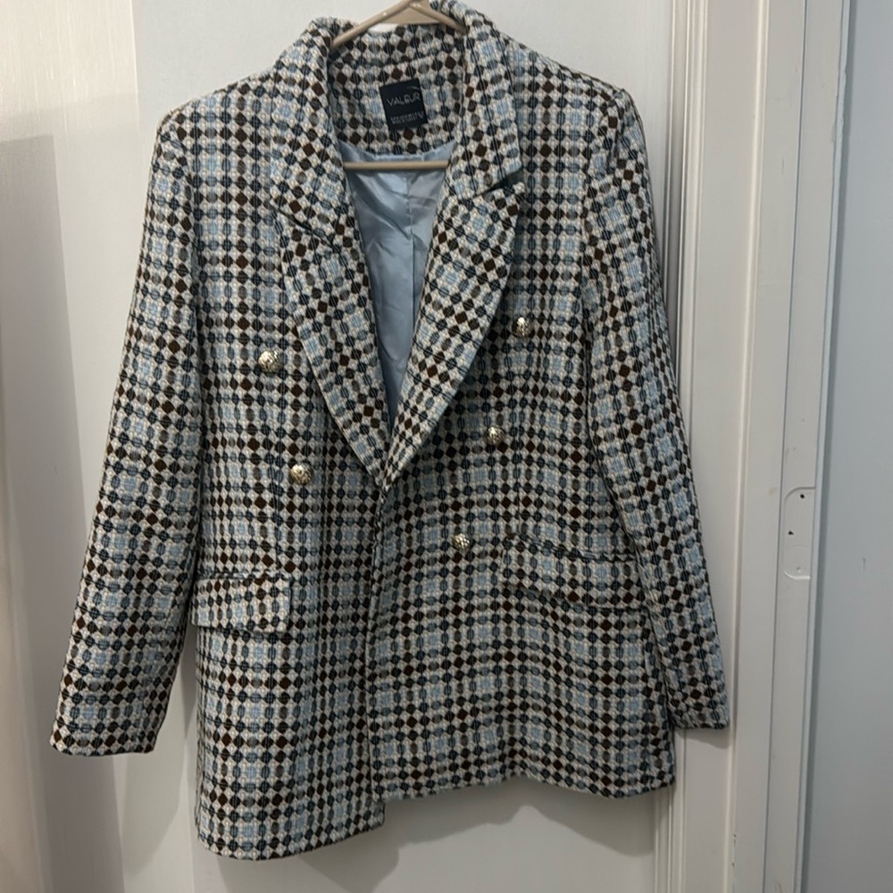 Blue Brown Blazer